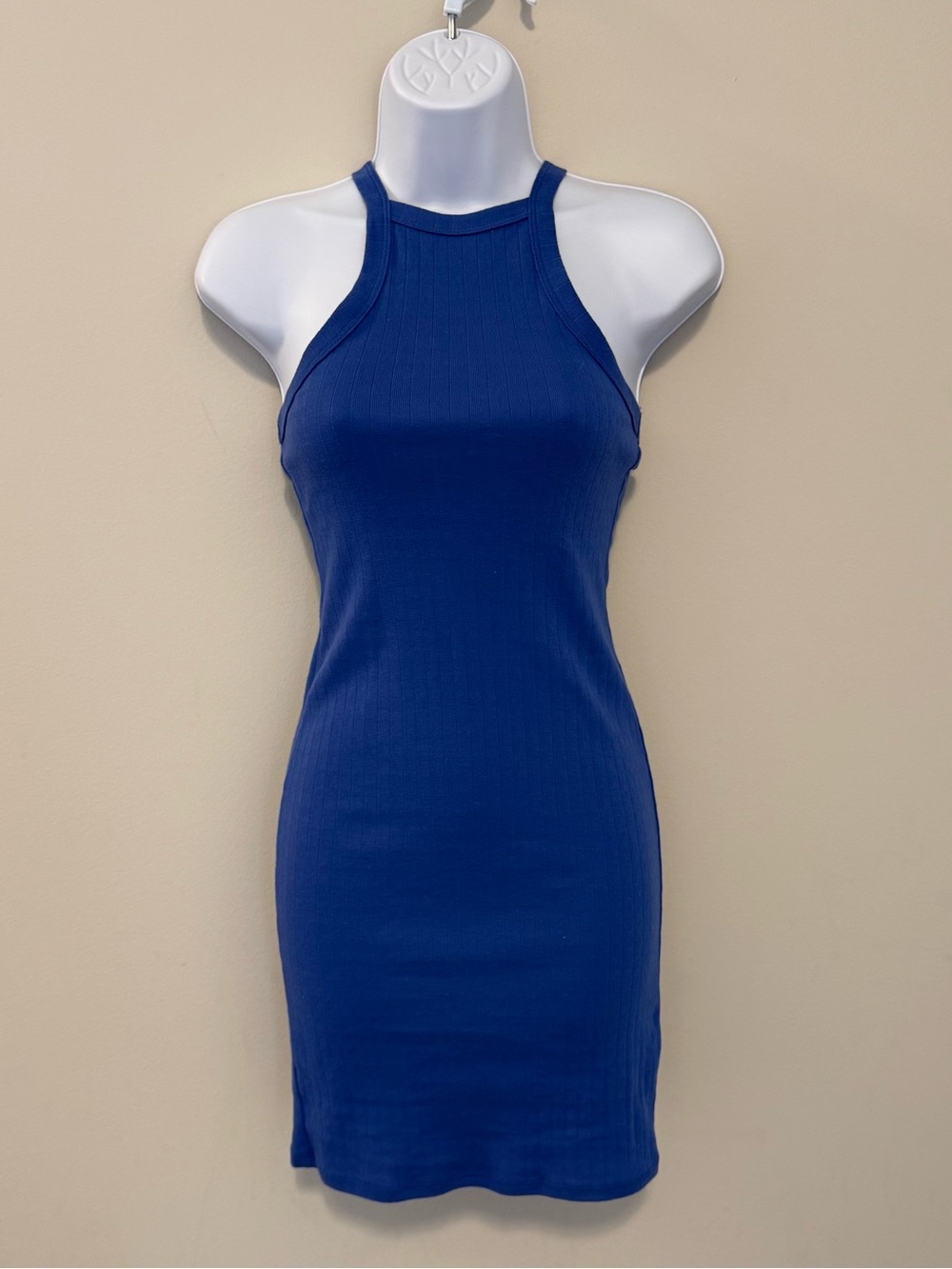Forever 21 Royal Blue Ribbed Mini Dress